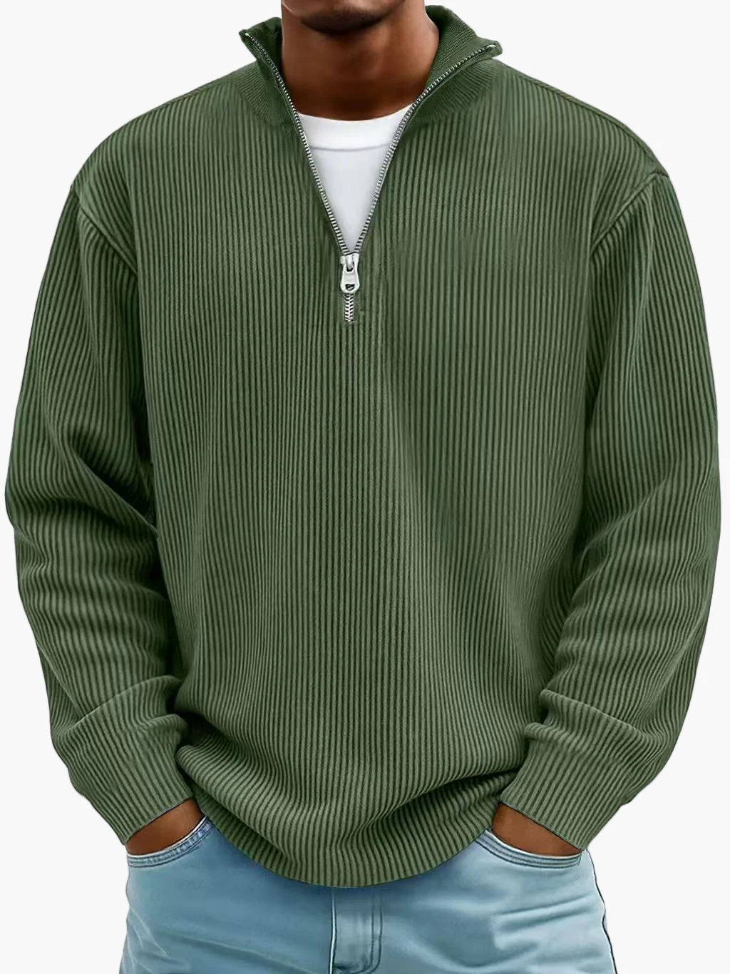 Sweat à demi-zip tendance pour homme – Style décontracté chic, idéal au quotidien - Image 10