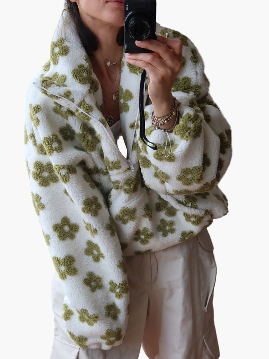 Sweat-shirt femme style bohème à fleurs pour moments cocooning et sorties décontractées - Image 10