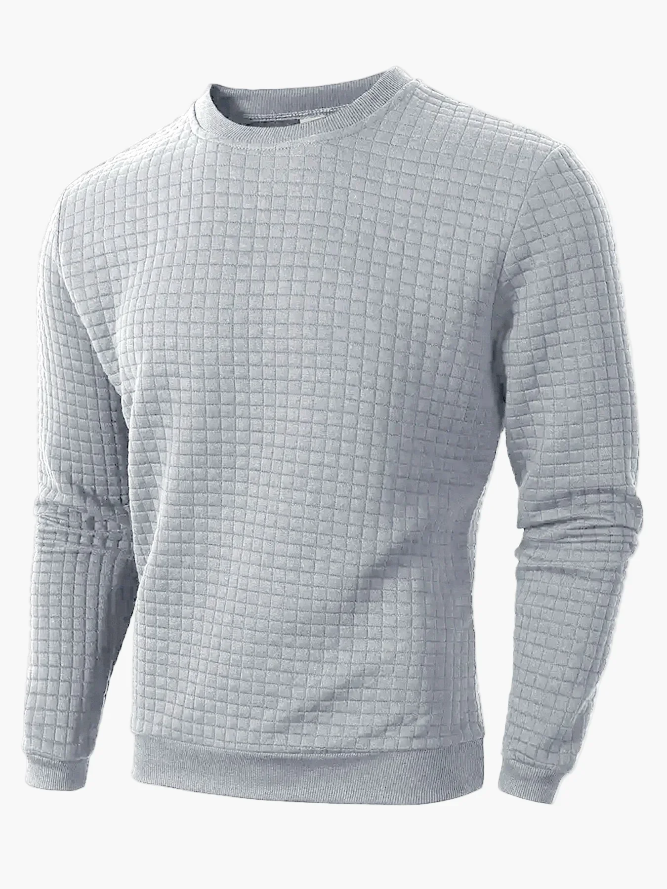 Sweat-shirt homme à motif quadrillé coupe décontractée pour style urbain et casual - Image 5