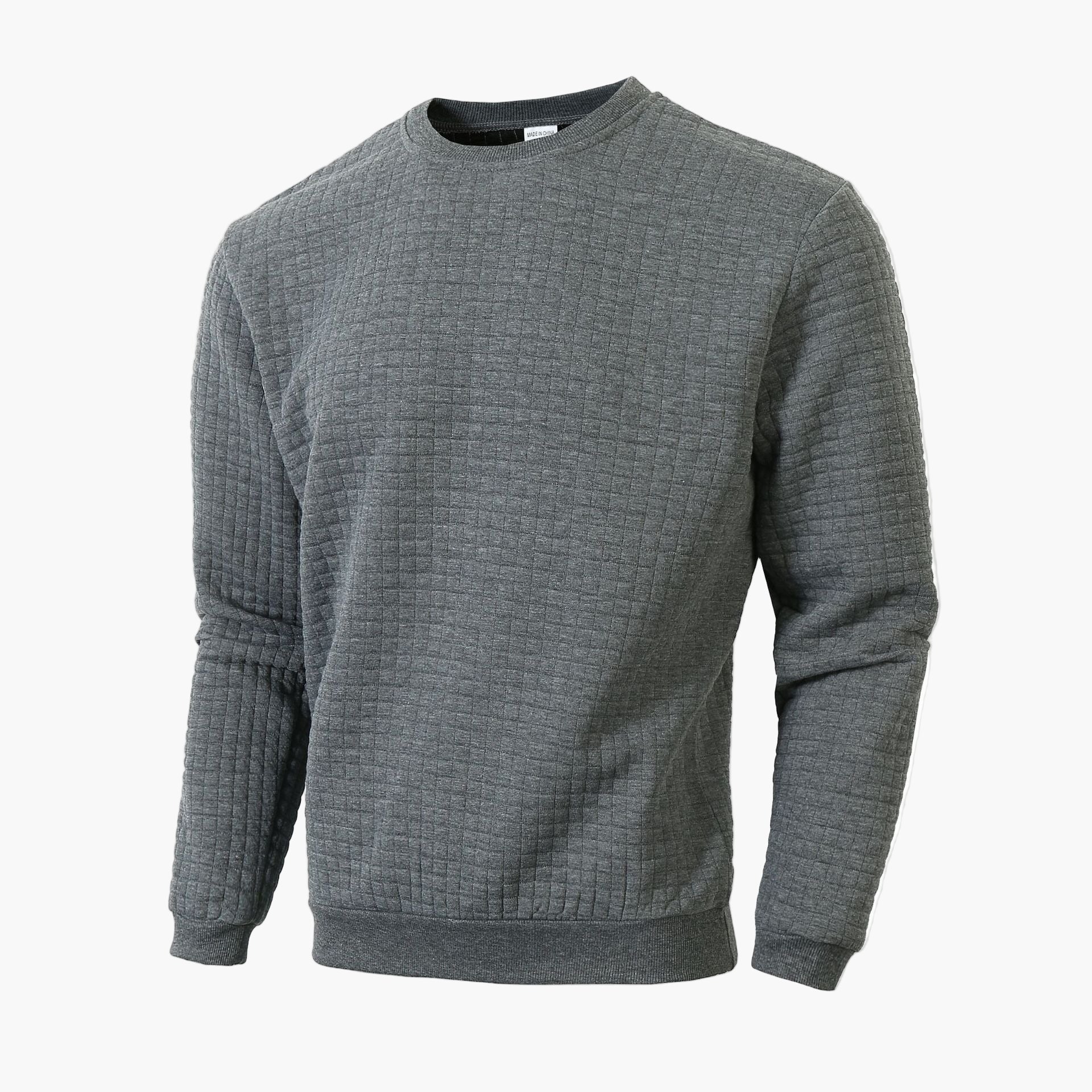 Sweat-shirt homme à motif quadrillé coupe décontractée pour style urbain et casual - Image 7