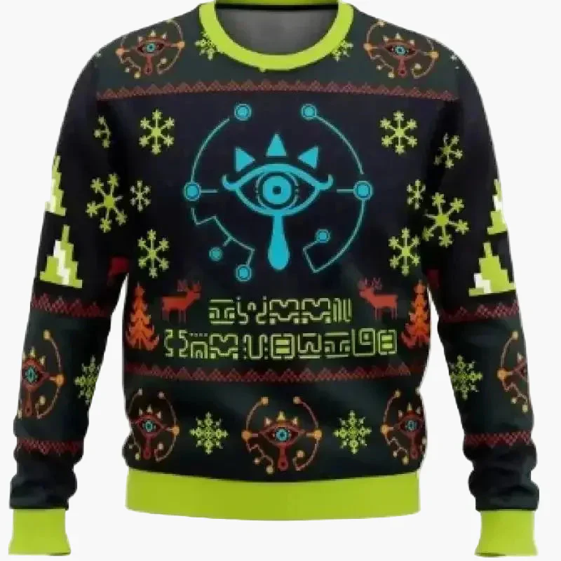 Sweat-shirt homme style geek rétro Majora's Mask Zelda - Pull fantaisie gaming - Image 2