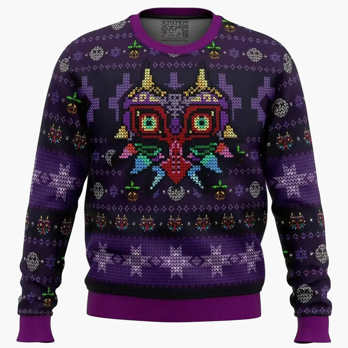 Sweat-shirt homme style geek rétro Majora's Mask Zelda - Pull fantaisie gaming - Image 4