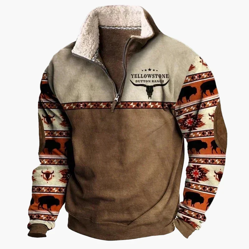 Sweat-shirt style western pour homme - Mode décontractée Wild West - Image 5