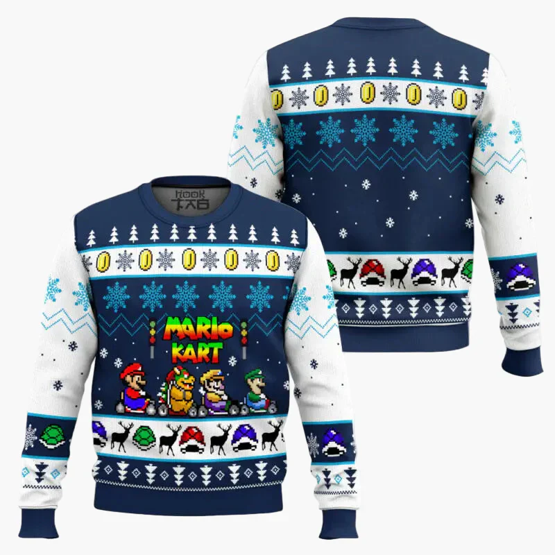 Sweat-shirt unisexe style rétro gaming Super Mario Bros – Pull original pour fans de jeux vidéo - Image 2