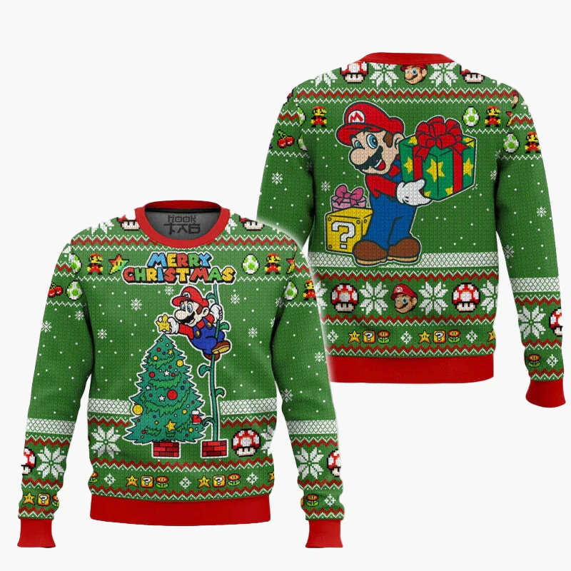 Sweat-shirt unisexe style rétro gaming Super Mario Bros – Pull original pour fans de jeux vidéo - Image 5