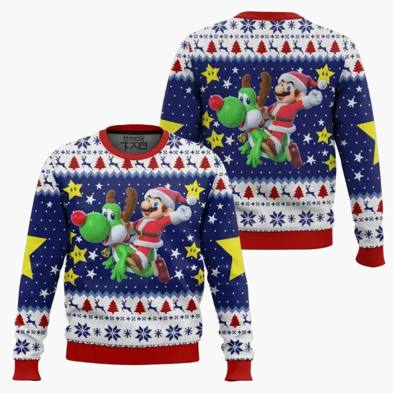 Sweat-shirt unisexe style rétro gaming Super Mario Bros – Pull original pour fans de jeux vidéo - Image 6