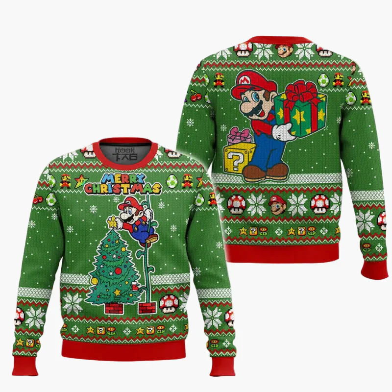 Sweat-shirt unisexe style rétro gaming Super Mario Bros – Pull original pour fans de jeux vidéo - Image 8