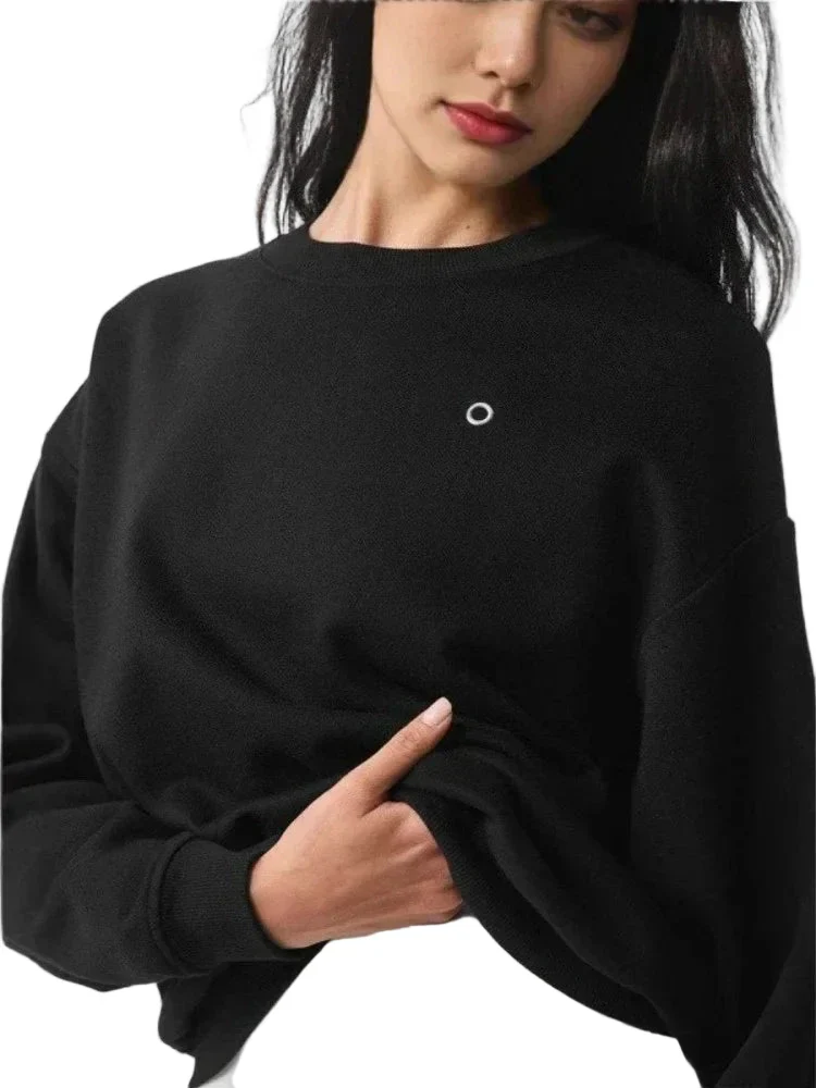 Sweatshirt ample pour femme style urbain décontracté - Image 6