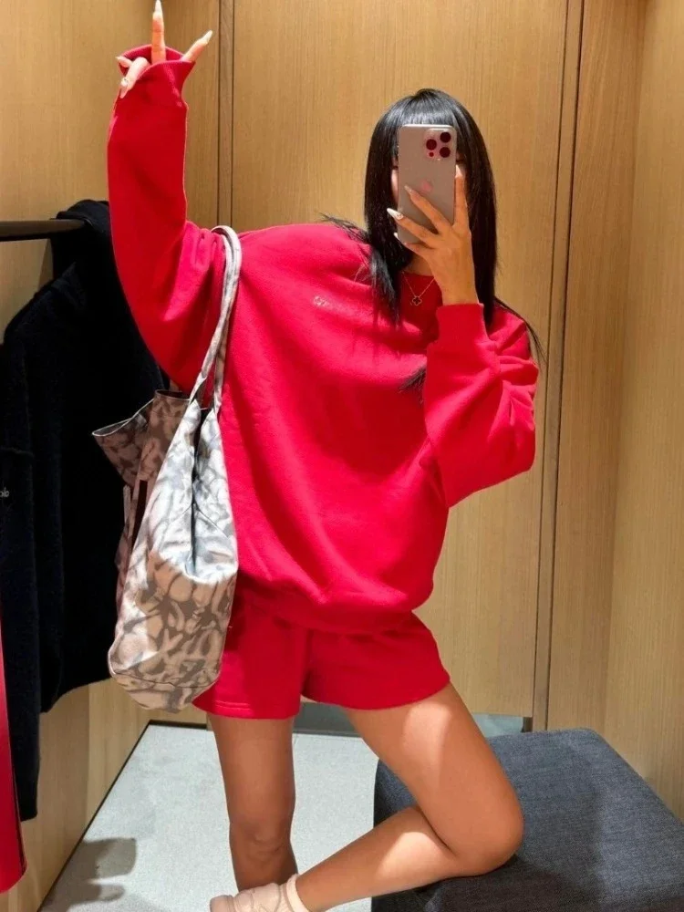Sweatshirt ample pour femme style urbain décontracté - Image 8