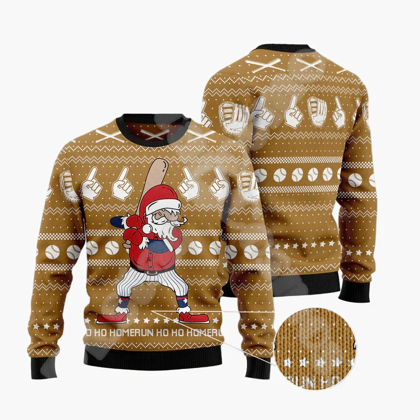 Sweatshirt de Noël Homme Style Humour - Pull Festif Père Noël Drôle sur Cheminée - Image 8