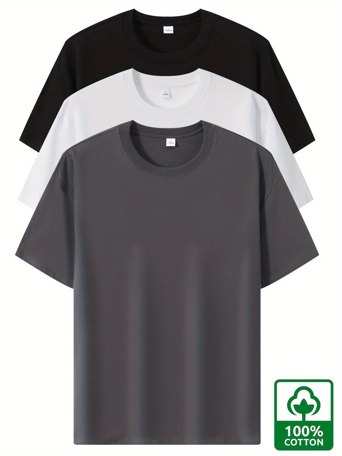 T-shirt basique style décontracté pour homme - polyvalent, tendance, usage quotidien - Image 10