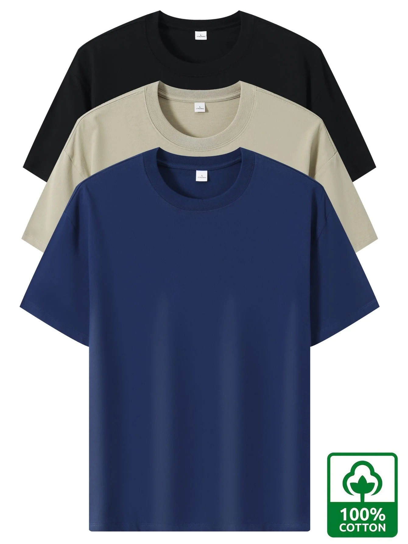 T-shirt basique style décontracté pour homme - polyvalent, tendance, usage quotidien - Image 8