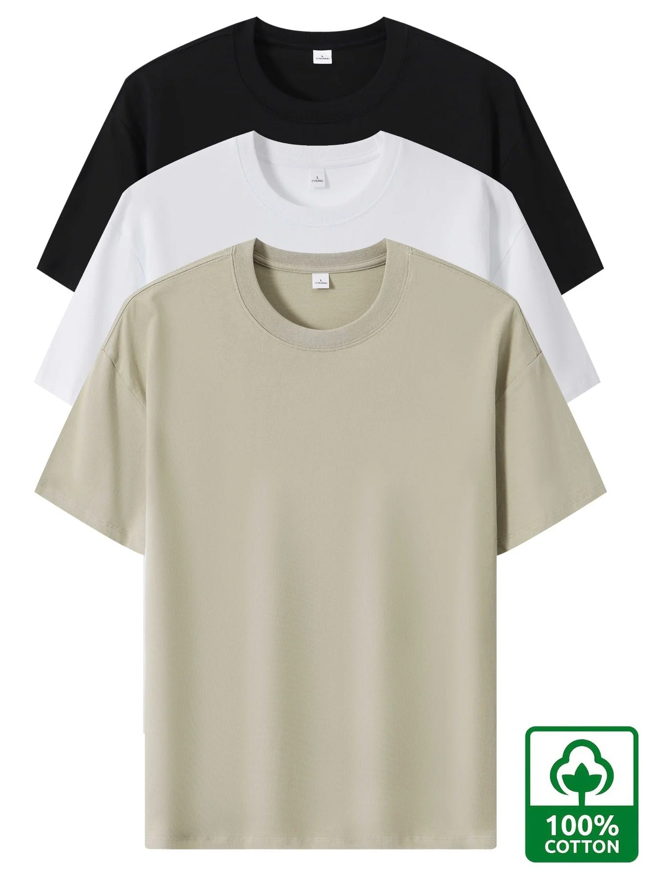 T-shirt basique style décontracté pour homme - polyvalent, tendance, usage quotidien - Image 9