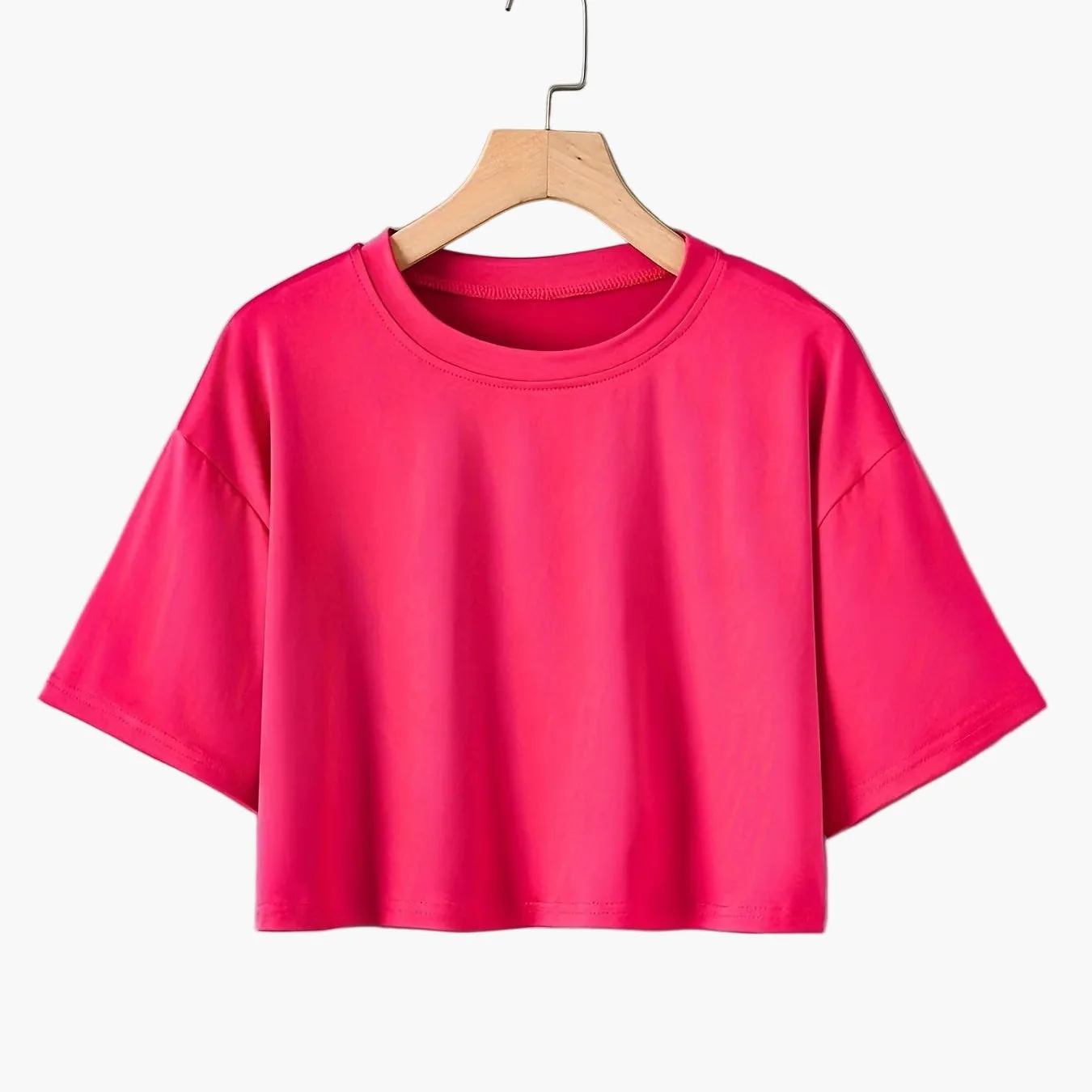 T-shirt court décontracté pour femme à manches courtes style urbain - Image 3