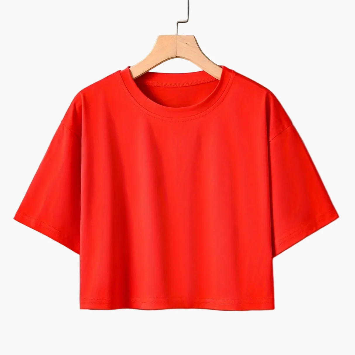 T-shirt court décontracté pour femme à manches courtes style urbain - Image 5