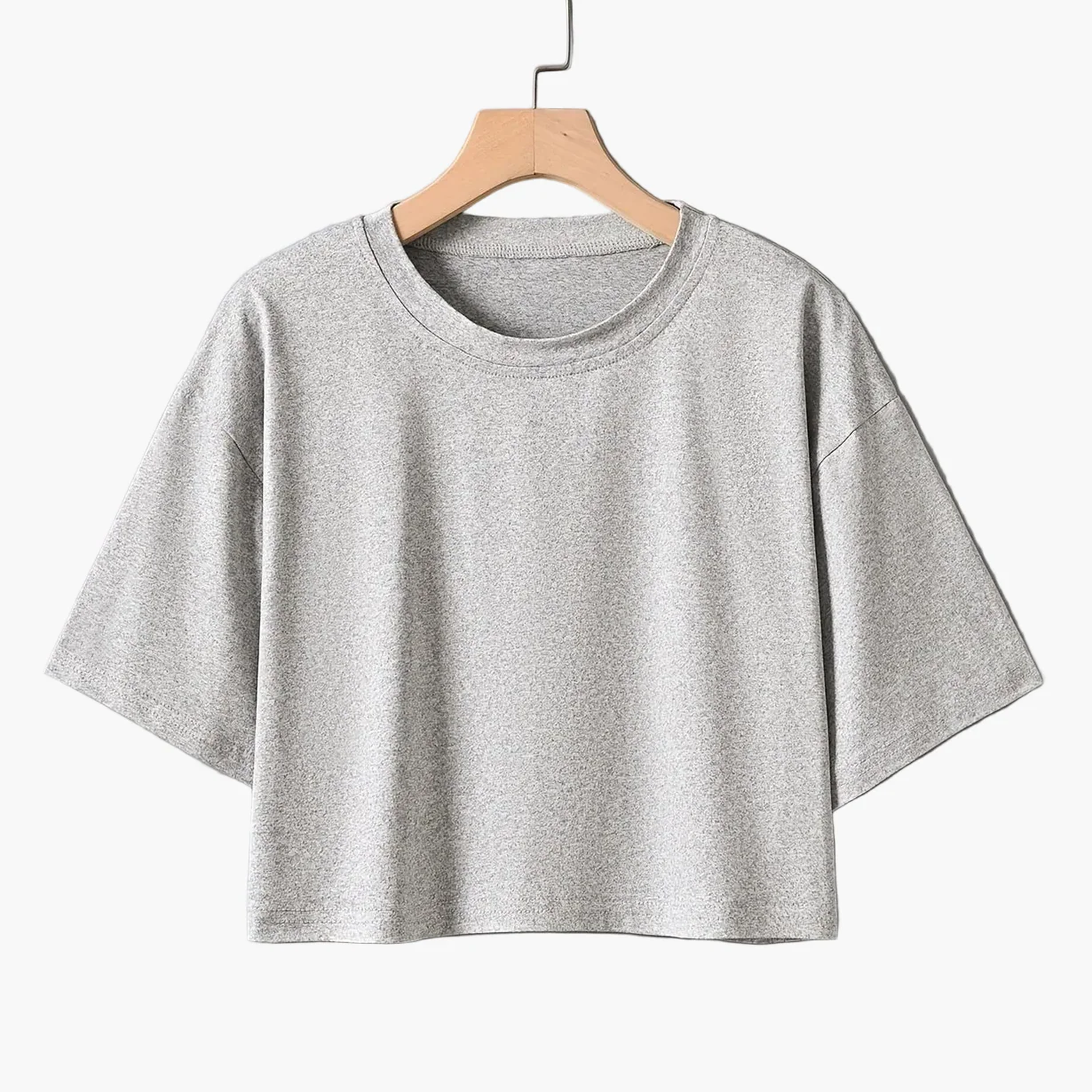 T-shirt court décontracté pour femme à manches courtes style urbain - Image 6