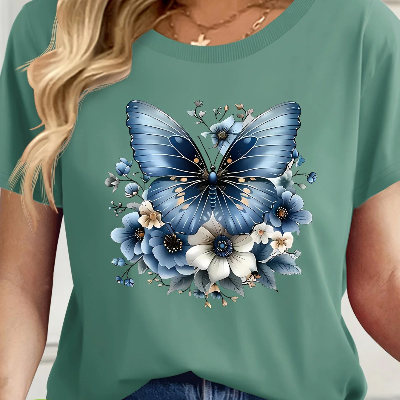 T-shirt décontracté femme à manches courtes style moderne pour tous les jours - Image 2