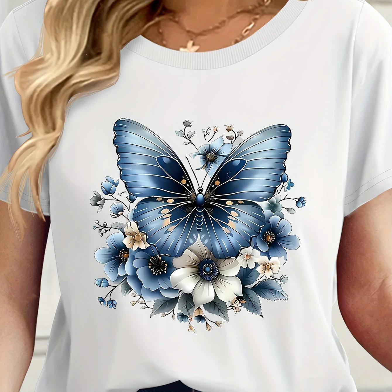 T-shirt décontracté femme à manches courtes style moderne pour tous les jours - Image 3