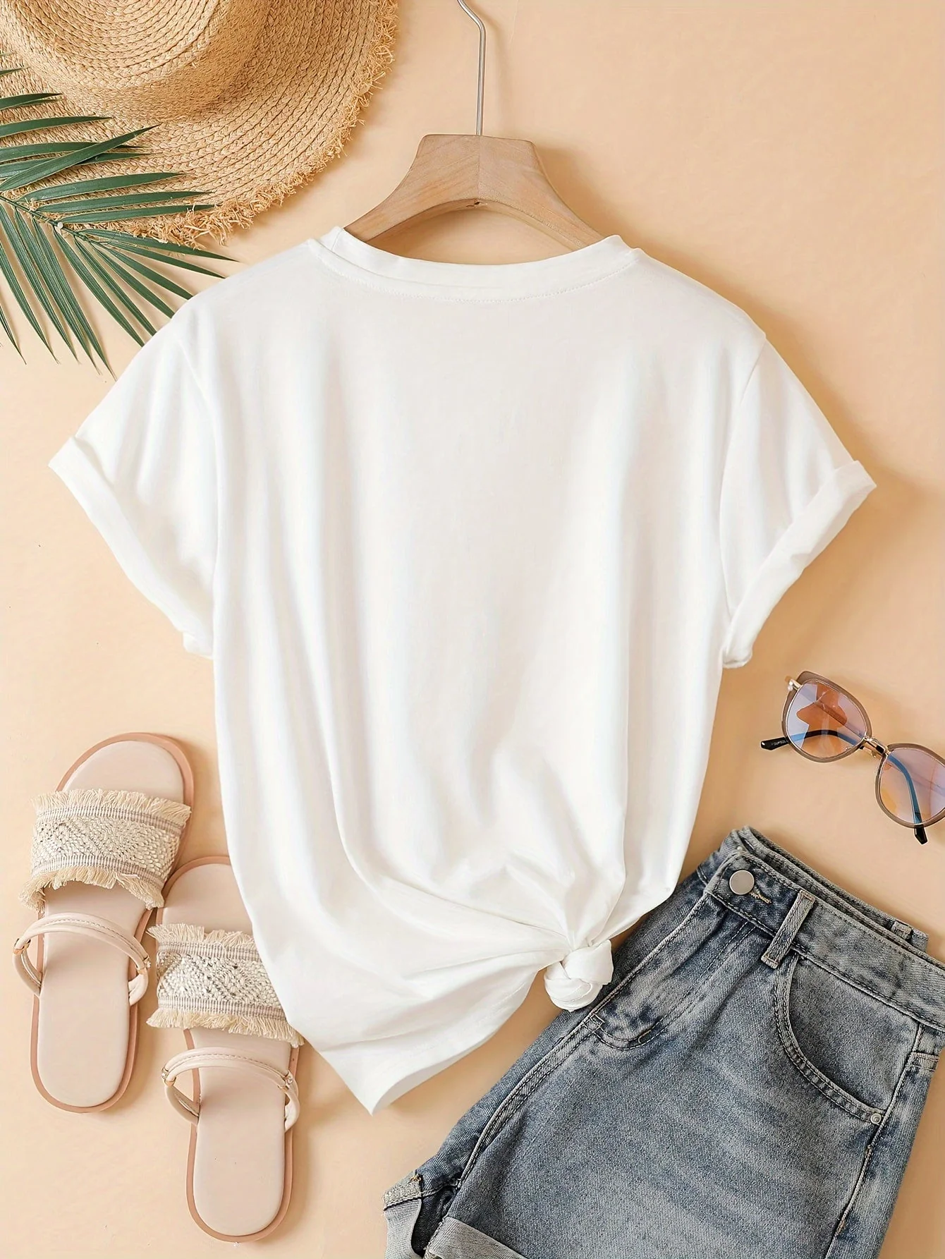 T-shirt décontracté femme à message "Perfectly Imperfect" style moderne et inspirant - Image 8