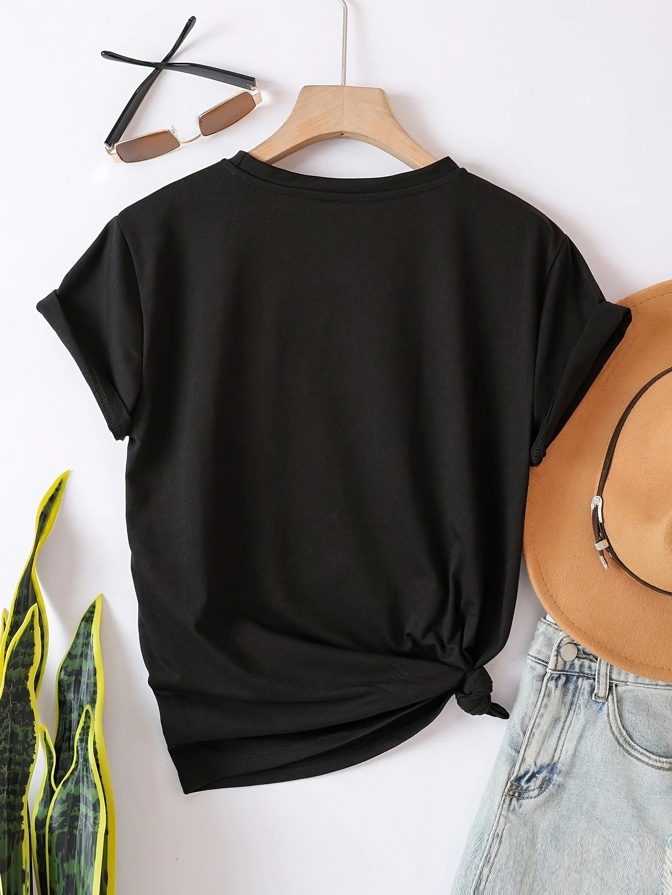 T-shirt décontracté femme à message "Perfectly Imperfect" style moderne et inspirant - Image 9