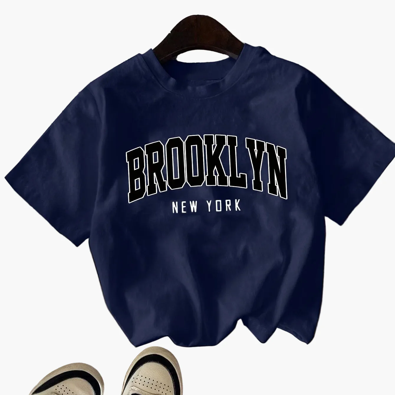 T-shirt décontracté femme style urbain Brooklyn New York - Image 7