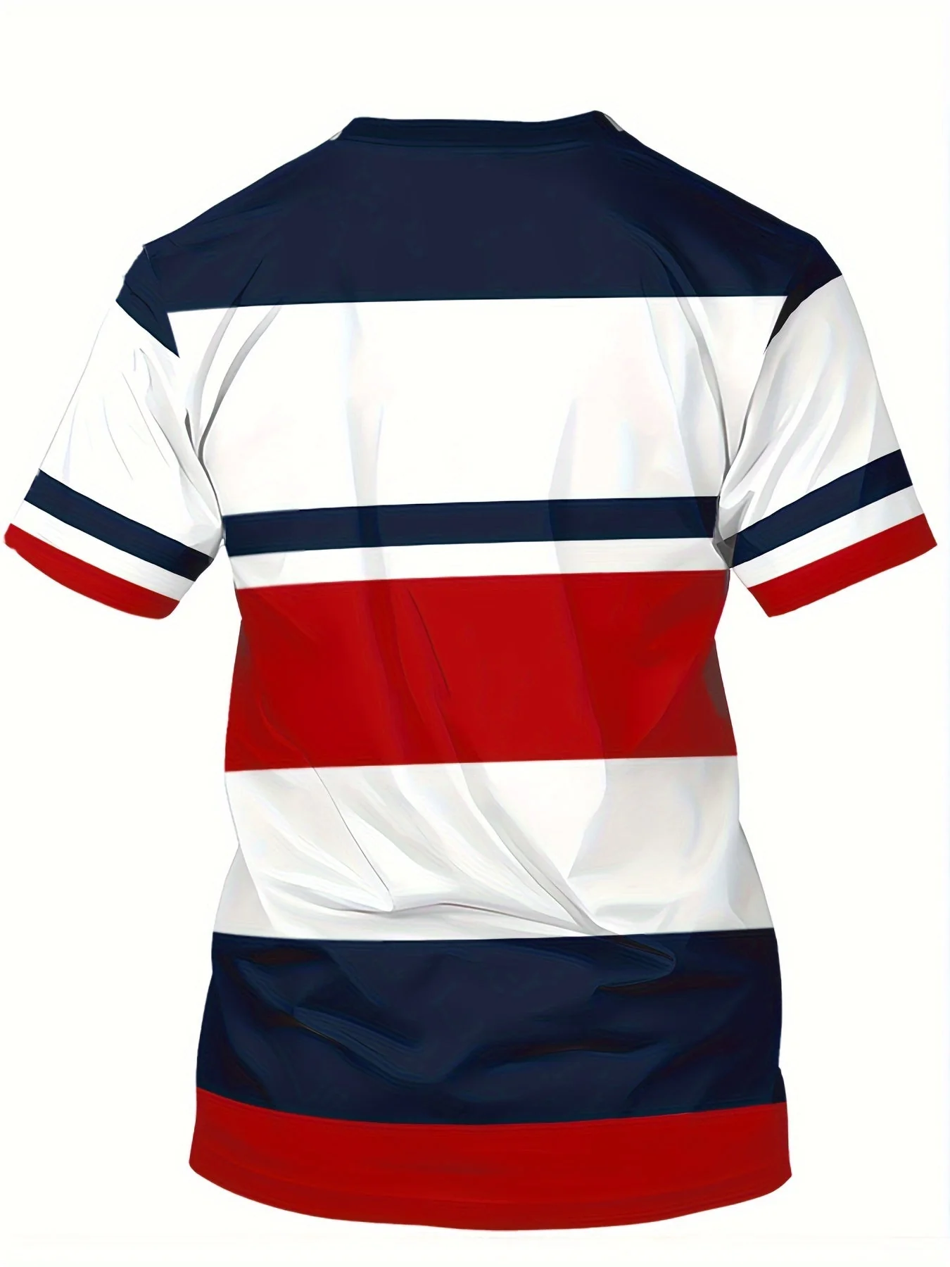 T-shirt décontracté homme style universitaire à rayures pour usage quotidien - Image 6