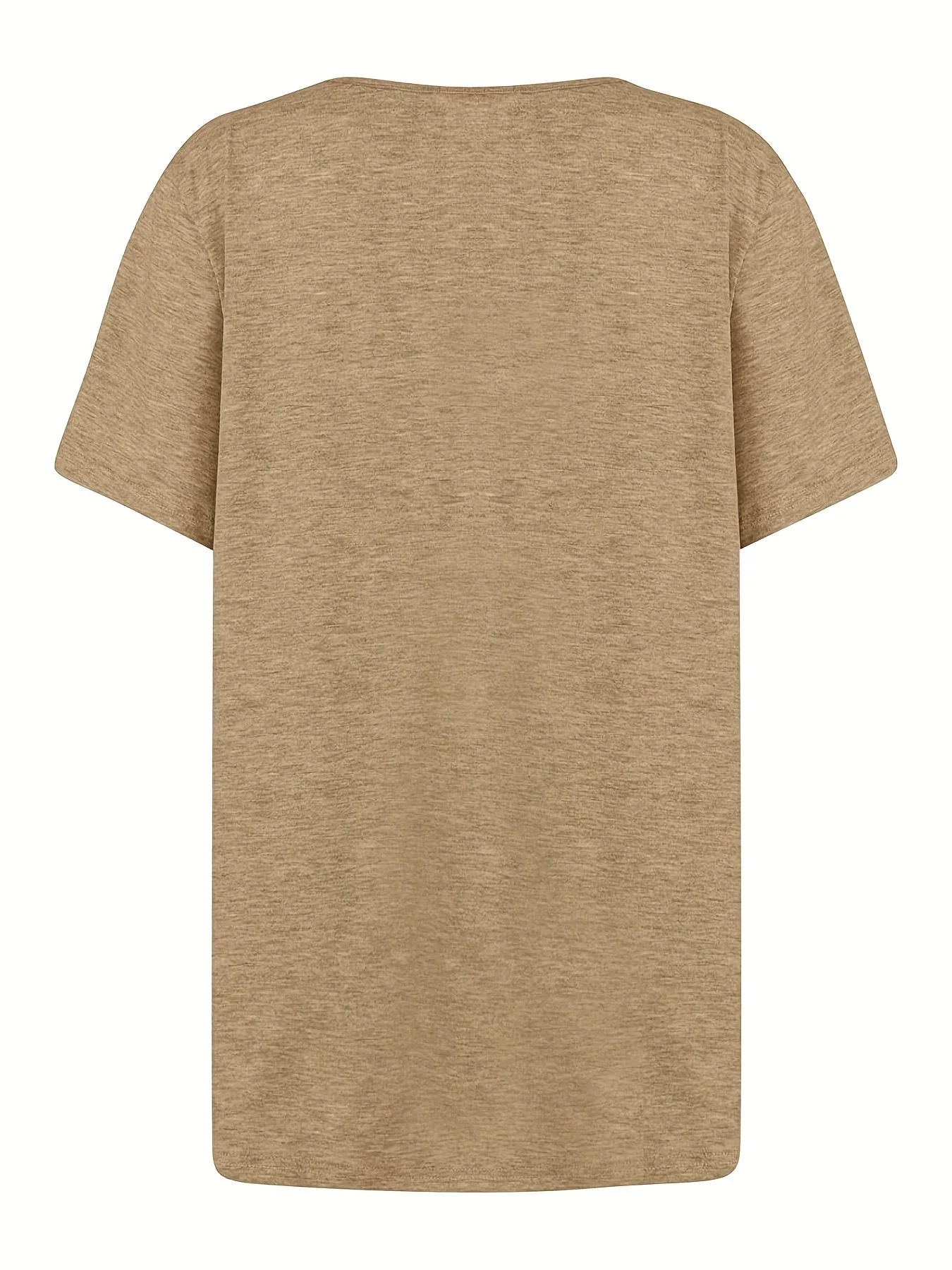 T-shirt femme col asymétrique à boutons style décontracté chic pour loisirs ou sorties - Image 10