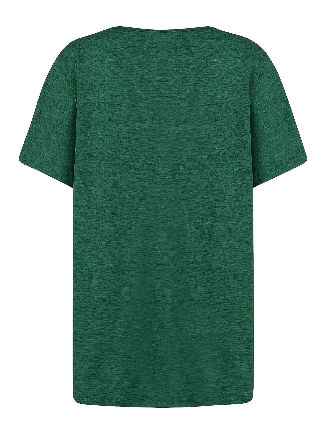 T-shirt femme col asymétrique à boutons style décontracté chic pour loisirs ou sorties - Image 8