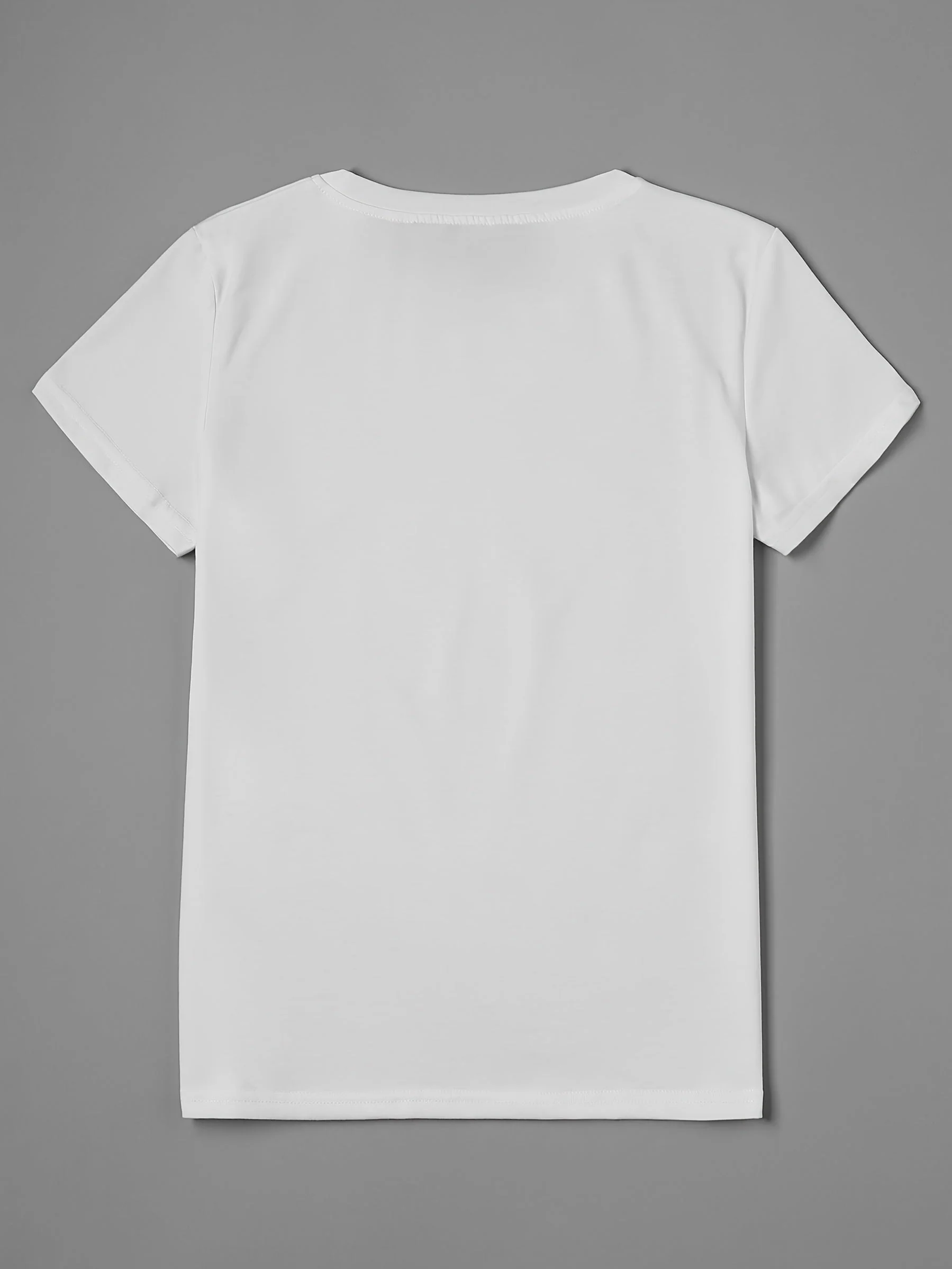 T-shirt Femme Style Décontracté à Imprimé Floral Artistique pour le Printemps et l'Été - Image 8