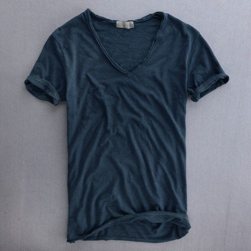 T-shirt homme col V style décontracté tendance – Idéal pour toutes occasions - Image 5