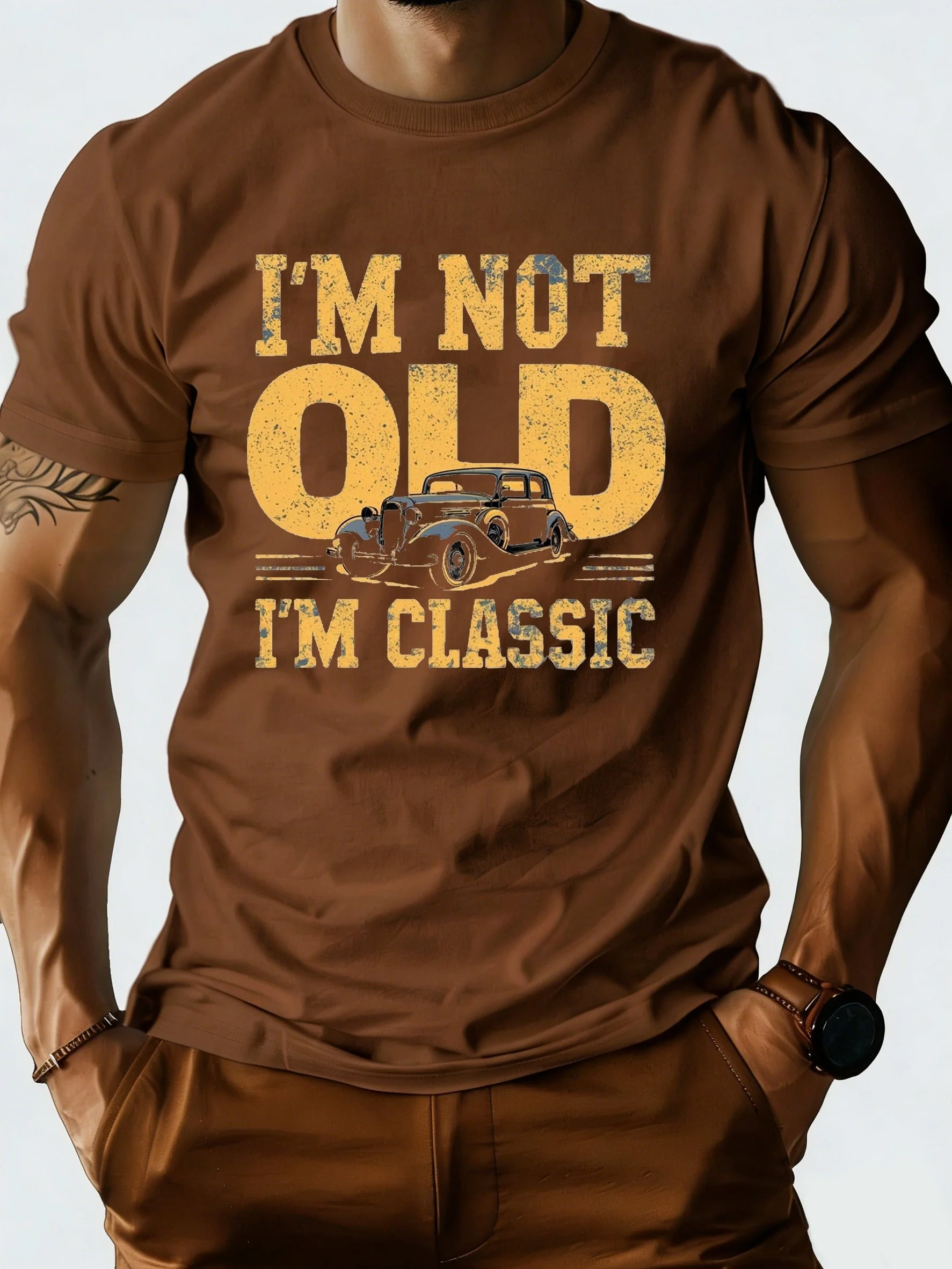 T-shirt homme humour rétro classique – Cadeau vintage pour passionnés d'automobile - Image 7