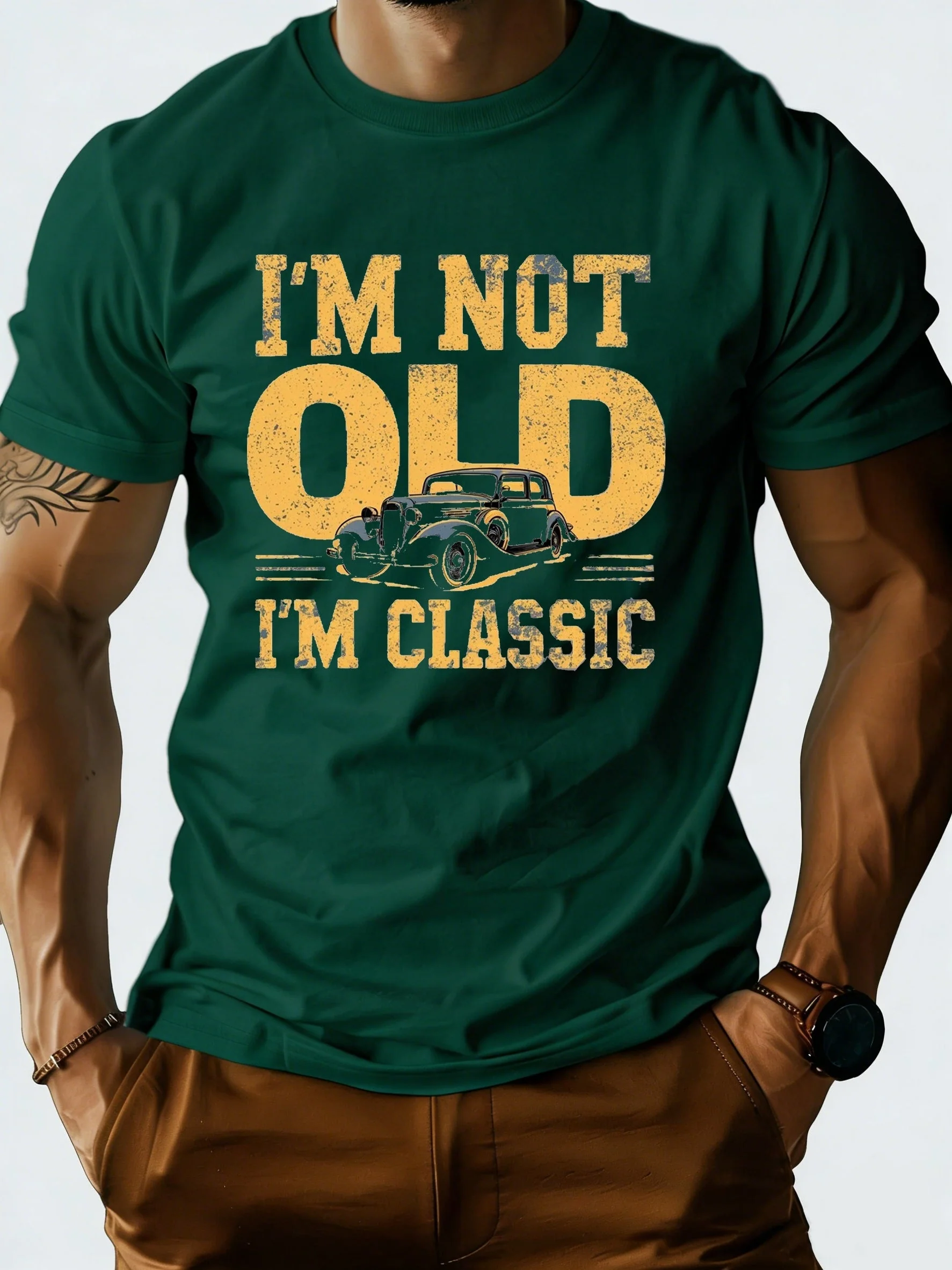 T-shirt homme humour rétro classique – Cadeau vintage pour passionnés d'automobile - Image 8