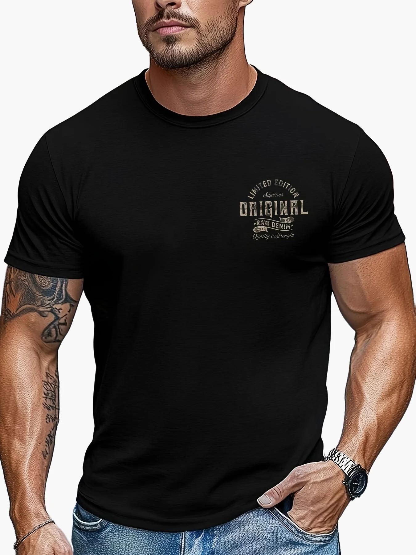 T-shirt homme style casual imprimé original édition limitée – mode urbaine décontractée - Image 11
