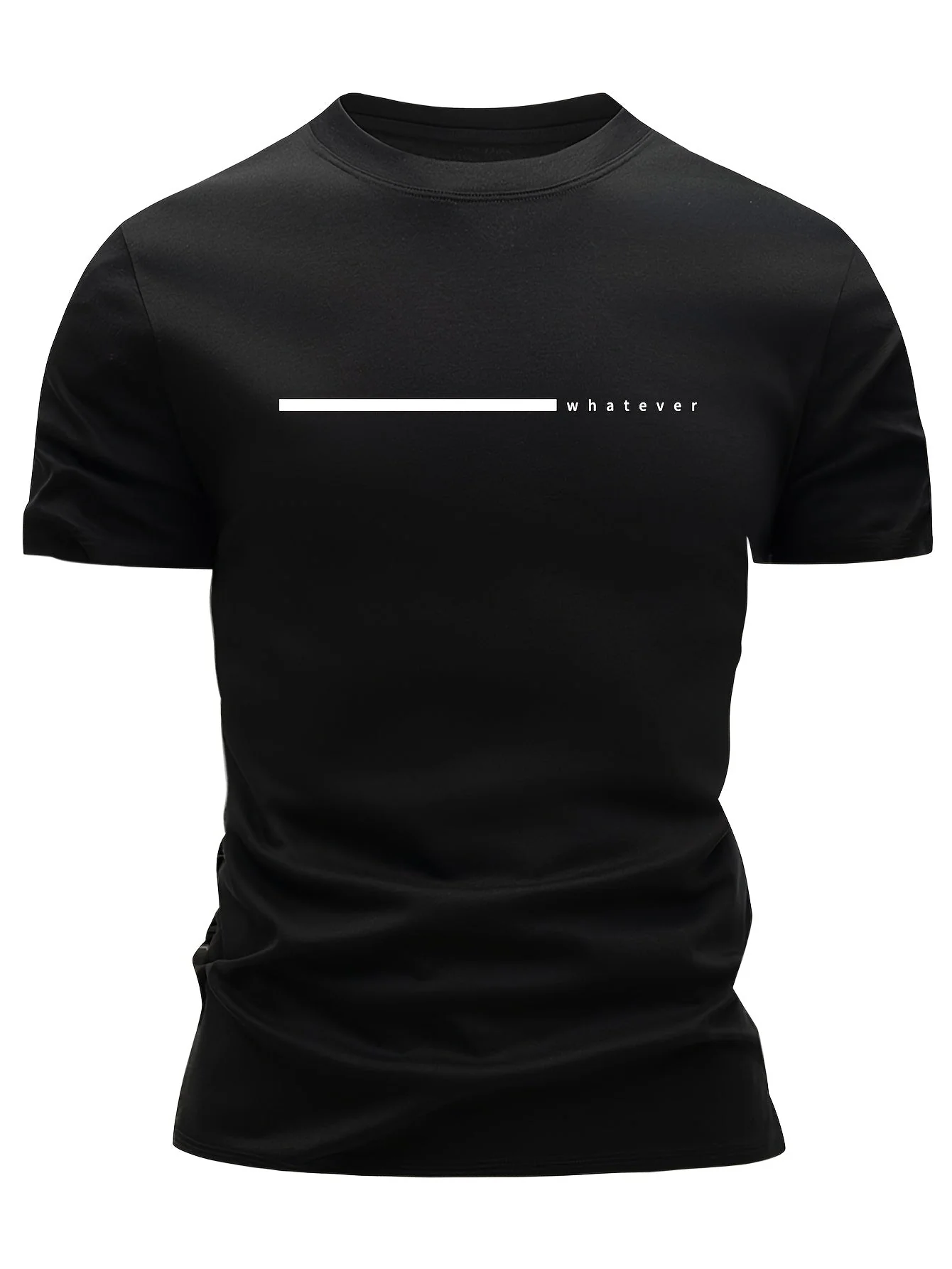 T-shirt homme style décontracté « whatever » imprimé moderne pour tous les jours - Image 5