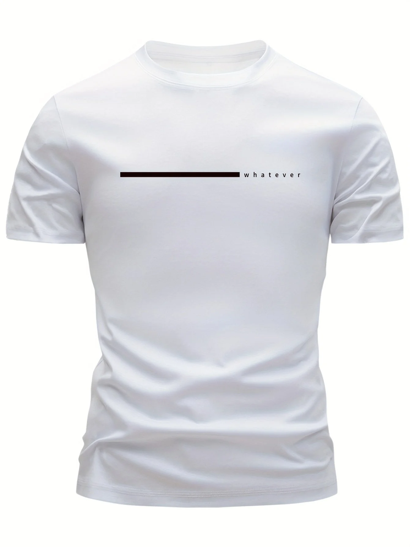 T-shirt homme style décontracté « whatever » imprimé moderne pour tous les jours - Image 7