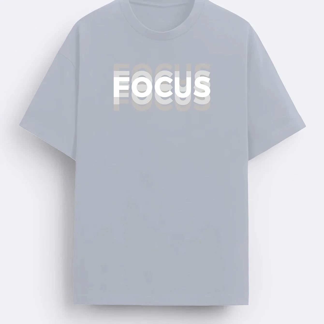 T-shirt Homme Style Moderne avec Motif "FOCUS" – Look Urbain et Inspirant - Image 4