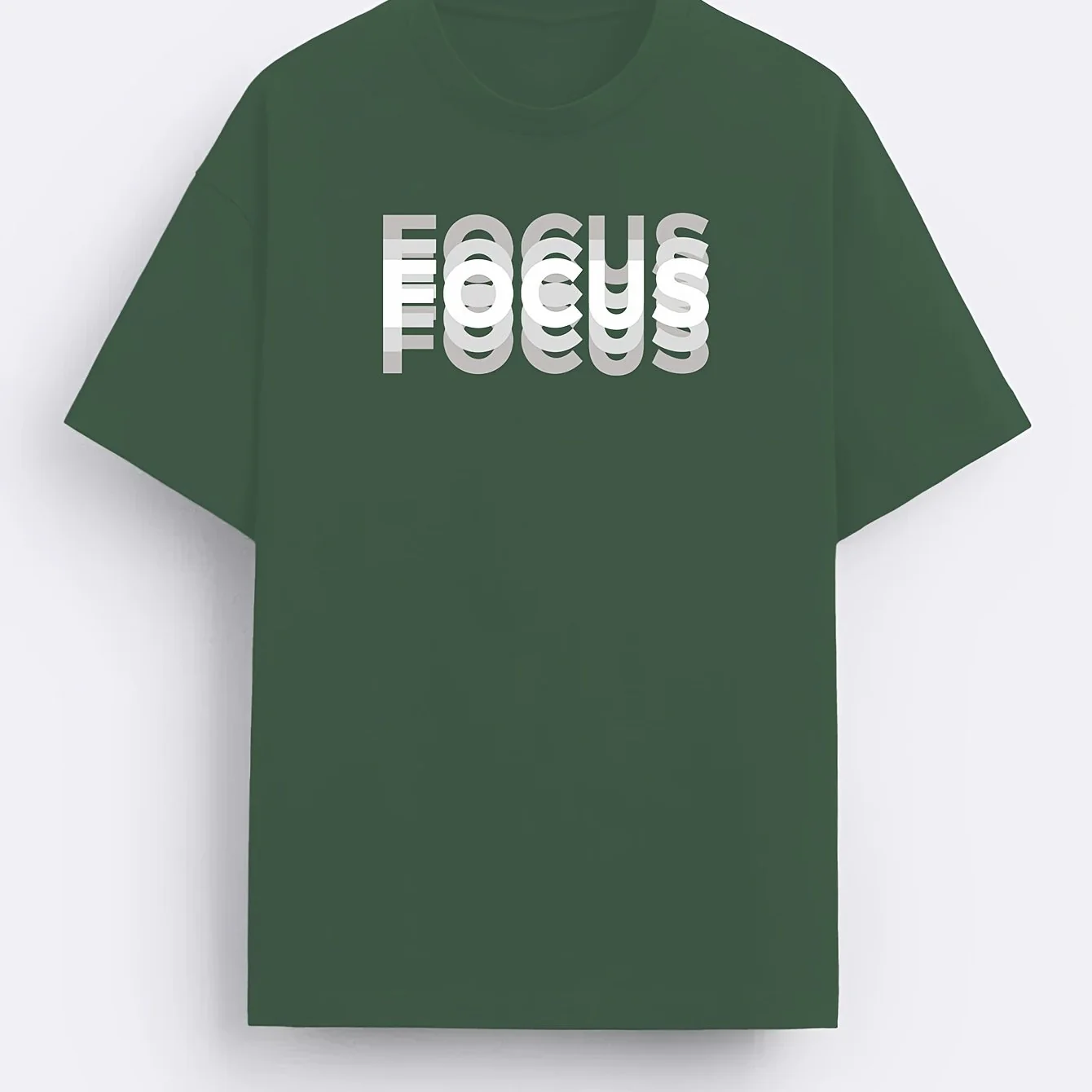 T-shirt Homme Style Moderne avec Motif "FOCUS" – Look Urbain et Inspirant - Image 5