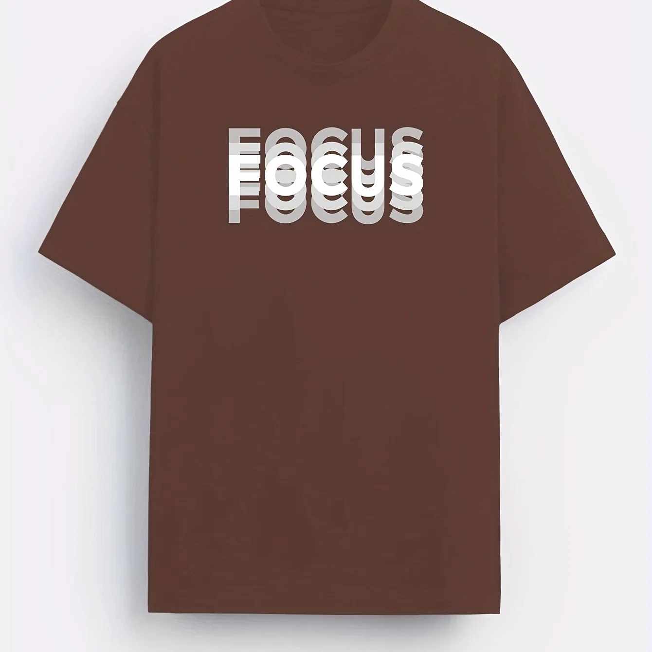 T-shirt Homme Style Moderne avec Motif "FOCUS" – Look Urbain et Inspirant - Image 6