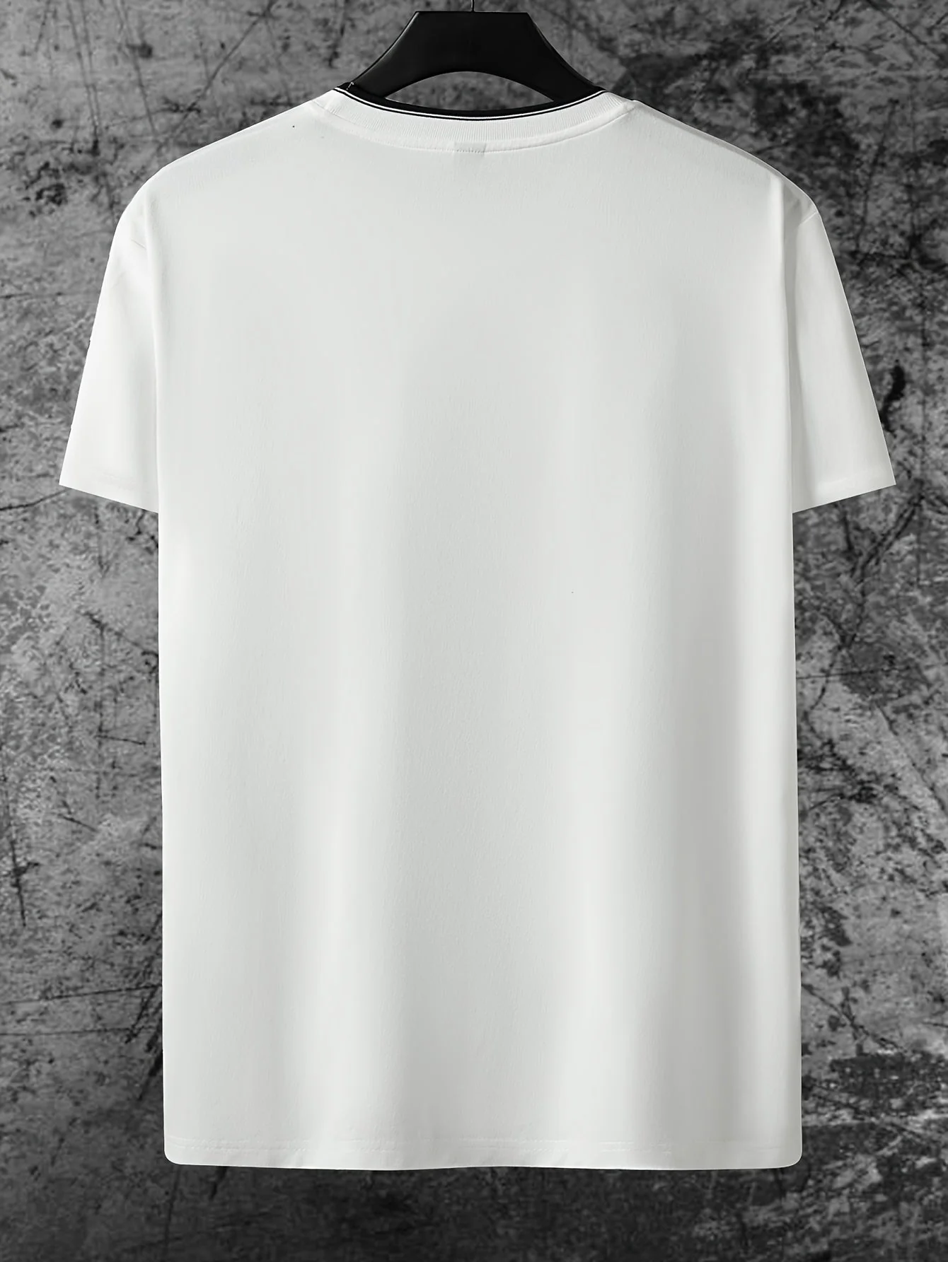 T-shirt homme style urbain imprimé CHICAGO tendance décontractée - Image 6