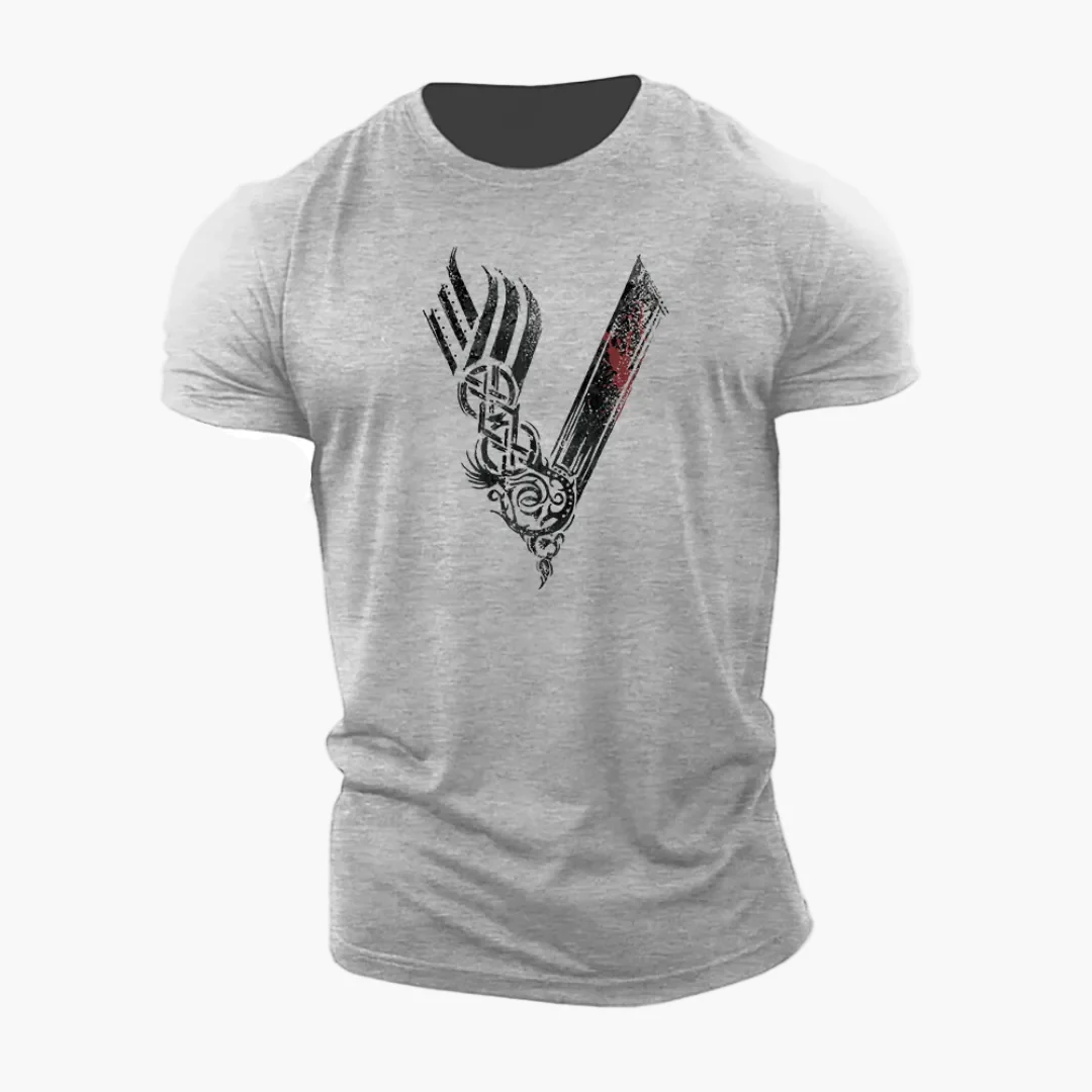 T-shirt Homme Style Viking Guerrier Motif 3D – Casual et Sport - Image 3