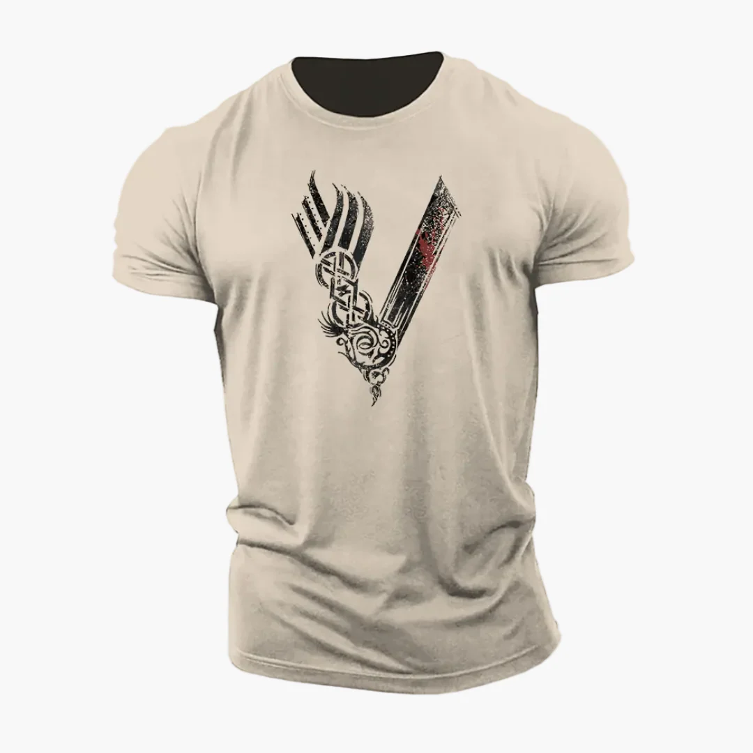 T-shirt Homme Style Viking Guerrier Motif 3D – Casual et Sport - Image 4