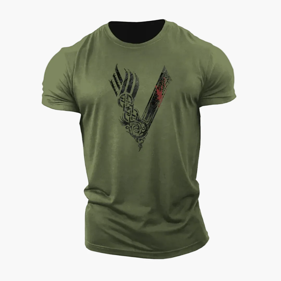 T-shirt Homme Style Viking Guerrier Motif 3D – Casual et Sport - Image 5