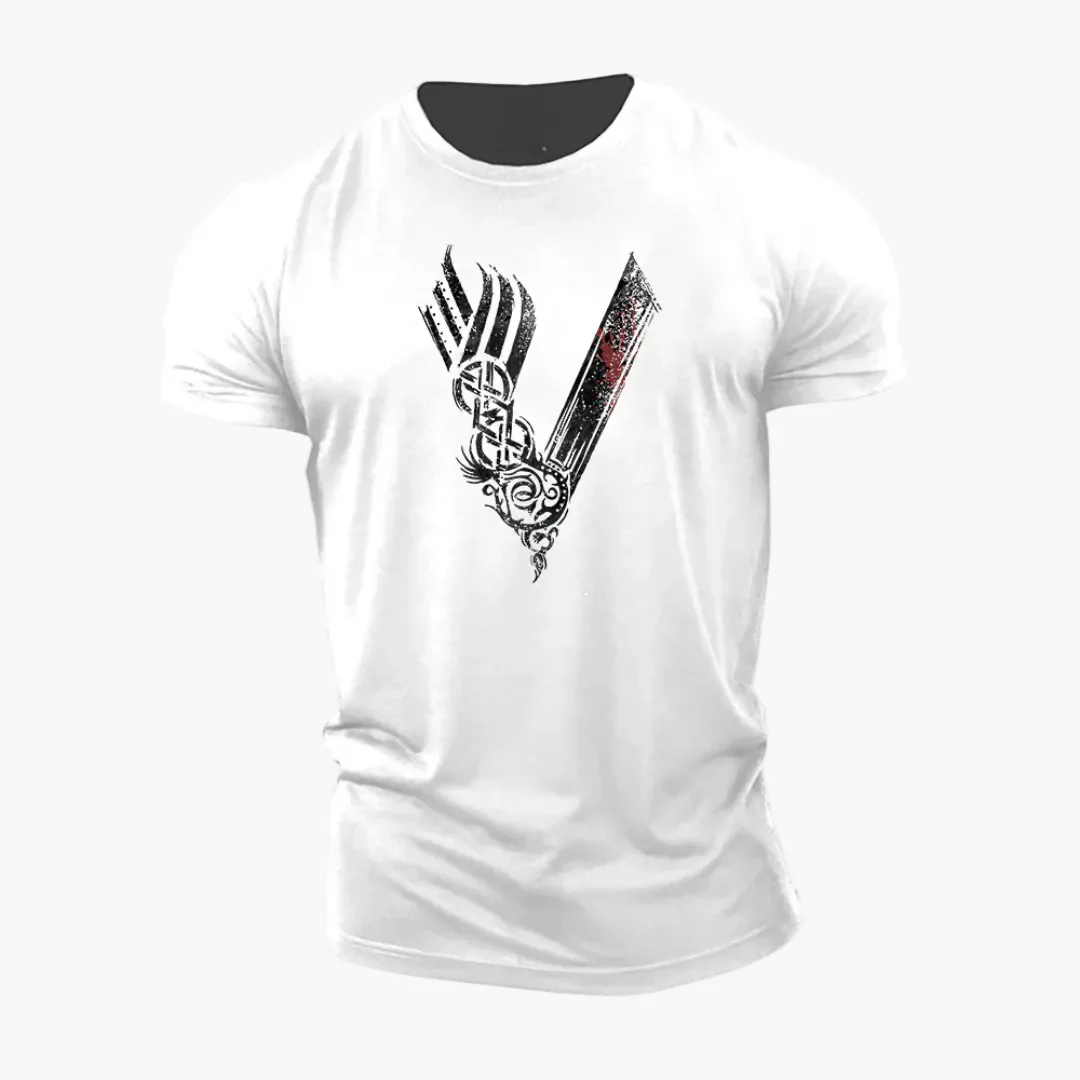 T-shirt Homme Style Viking Guerrier Motif 3D – Casual et Sport - Image 6