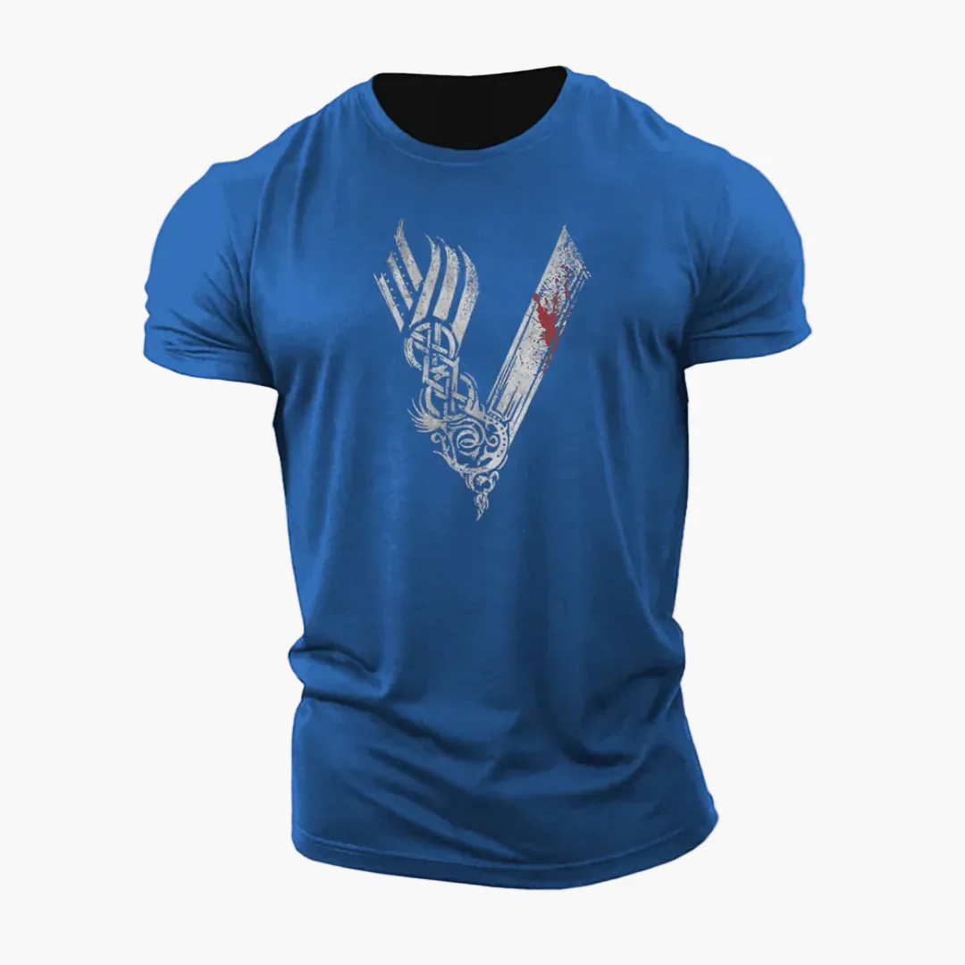 T-shirt Homme Style Viking Guerrier Motif 3D – Casual et Sport - Image 7