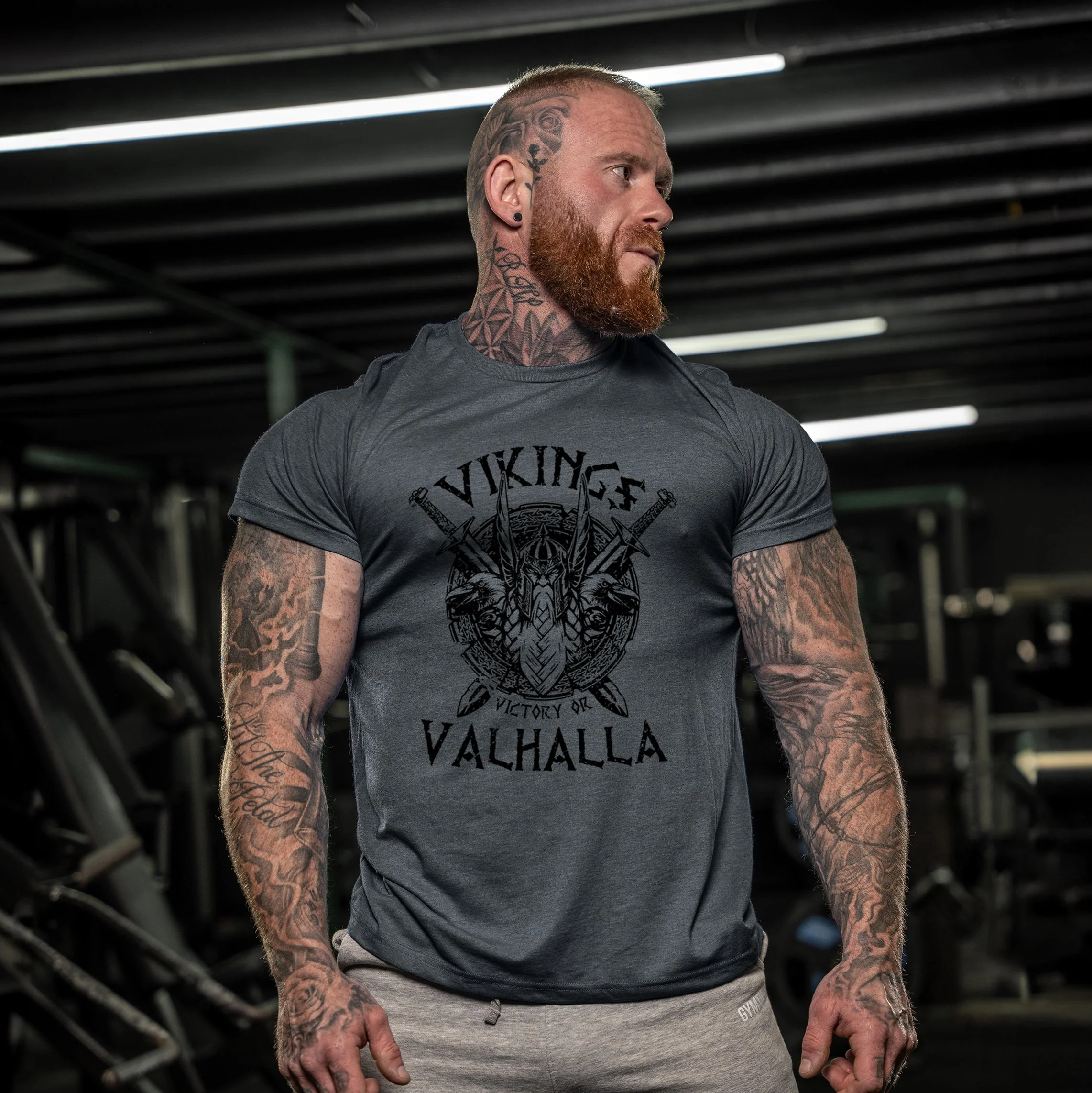 T-shirt Homme Viking Valhalla Style Nordique – Casual et Tendance - Image 2