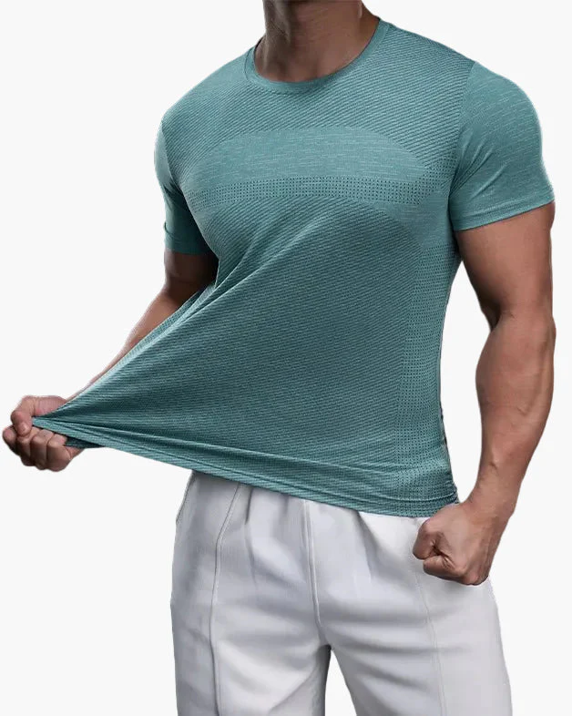 T-shirt de sport homme coupe ajustée pour entraînement et performance - Image 3
