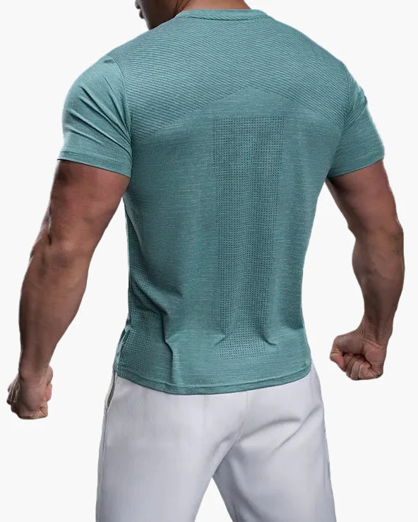 T-shirt de sport homme coupe ajustée pour entraînement et performance - Image 4