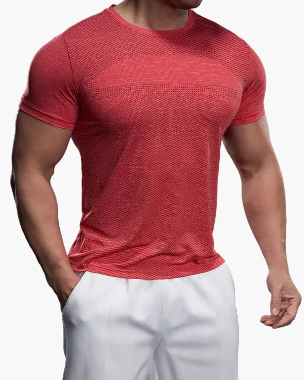 T-shirt de sport homme coupe ajustée pour entraînement et performance - Image 9