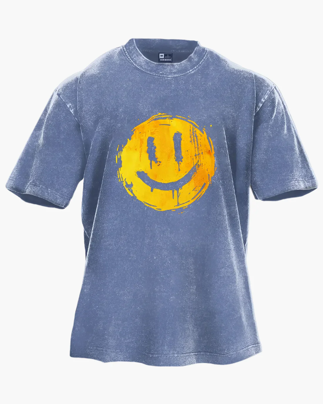 T-shirt unisexe oversize style streetwear smiley – Confort et look tendance - Image 2