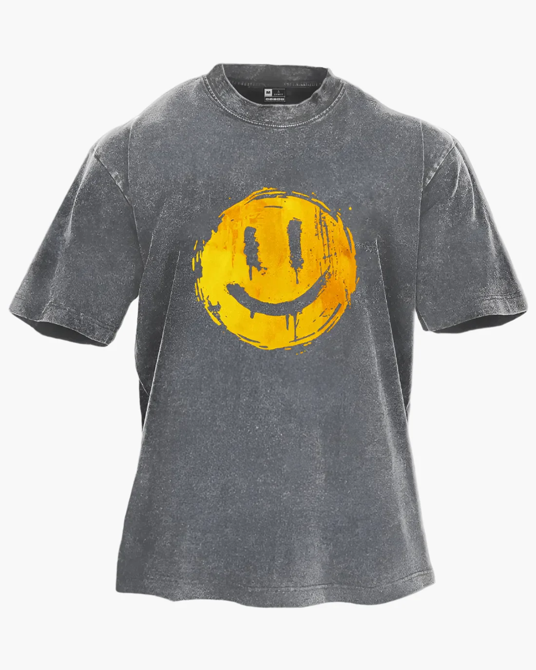 T-shirt unisexe oversize style streetwear smiley – Confort et look tendance - Image 6